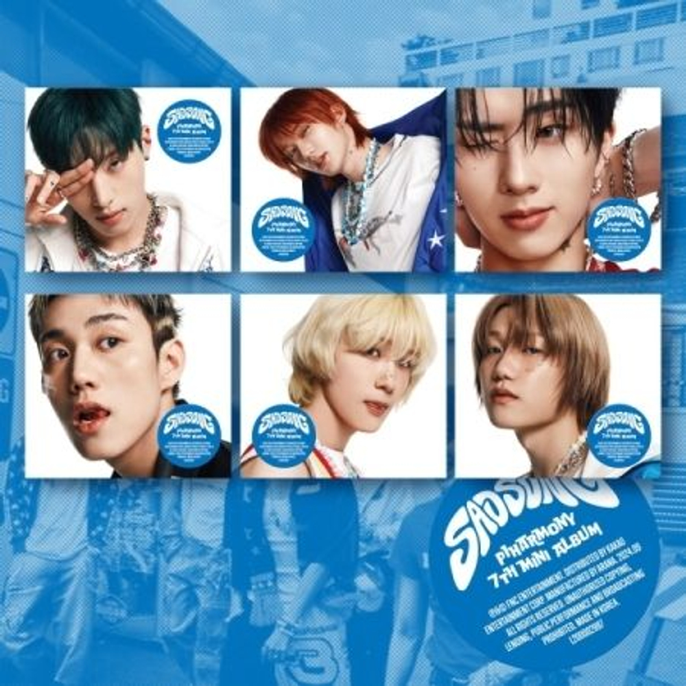 Альбом P1HARMONY - SAD SONG 7th Mini Album DIGIPACK 6 Version SET