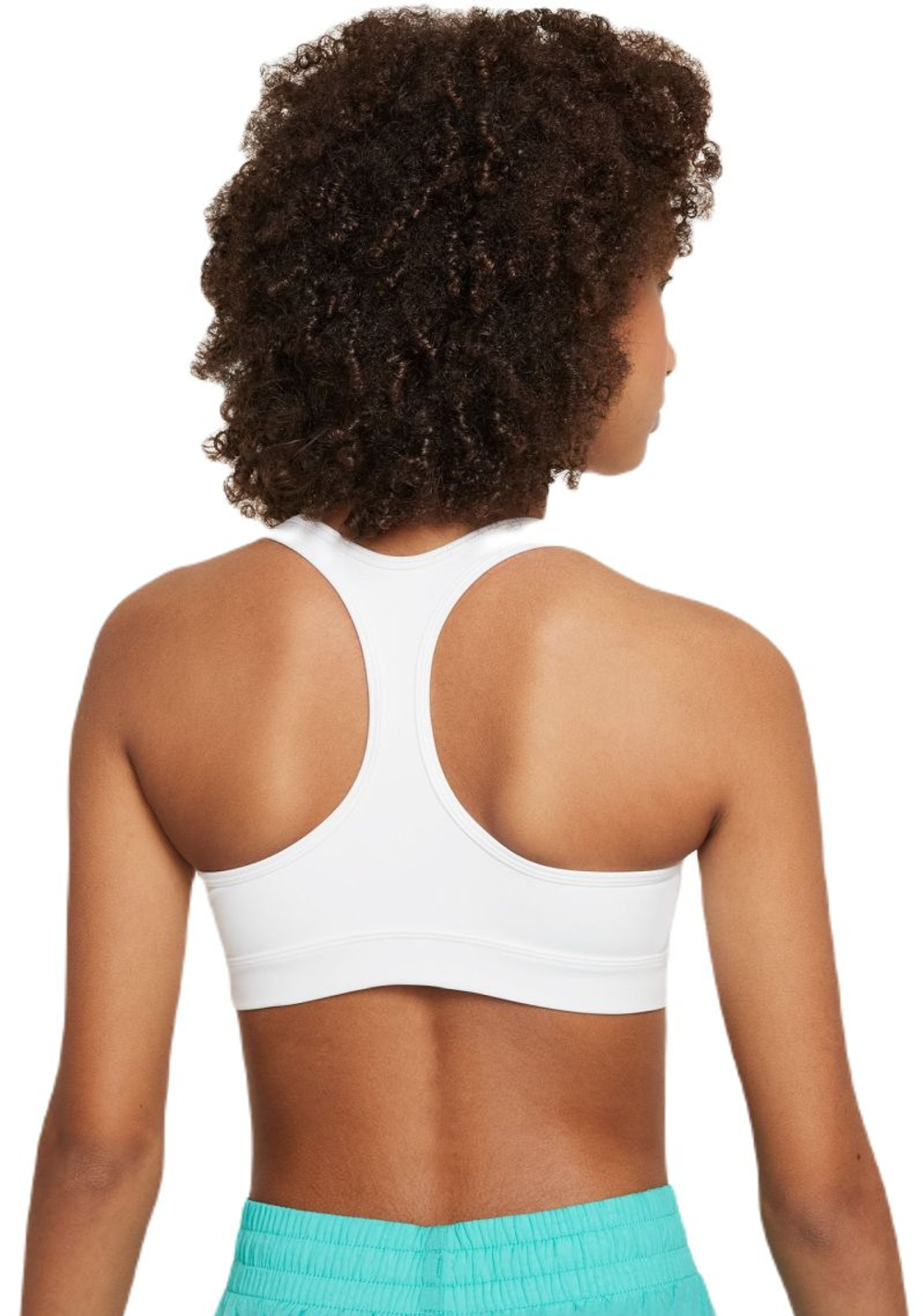 Детский спортивный бюстгальтер Nike Girls Swoosh Sports — white/pure platinum
