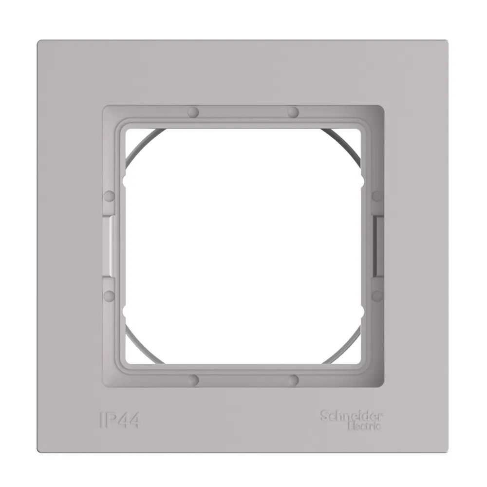 ATLASDESIGN AQUA 1-постовая РАМКА, IP44, АЛЮМИНИЙ