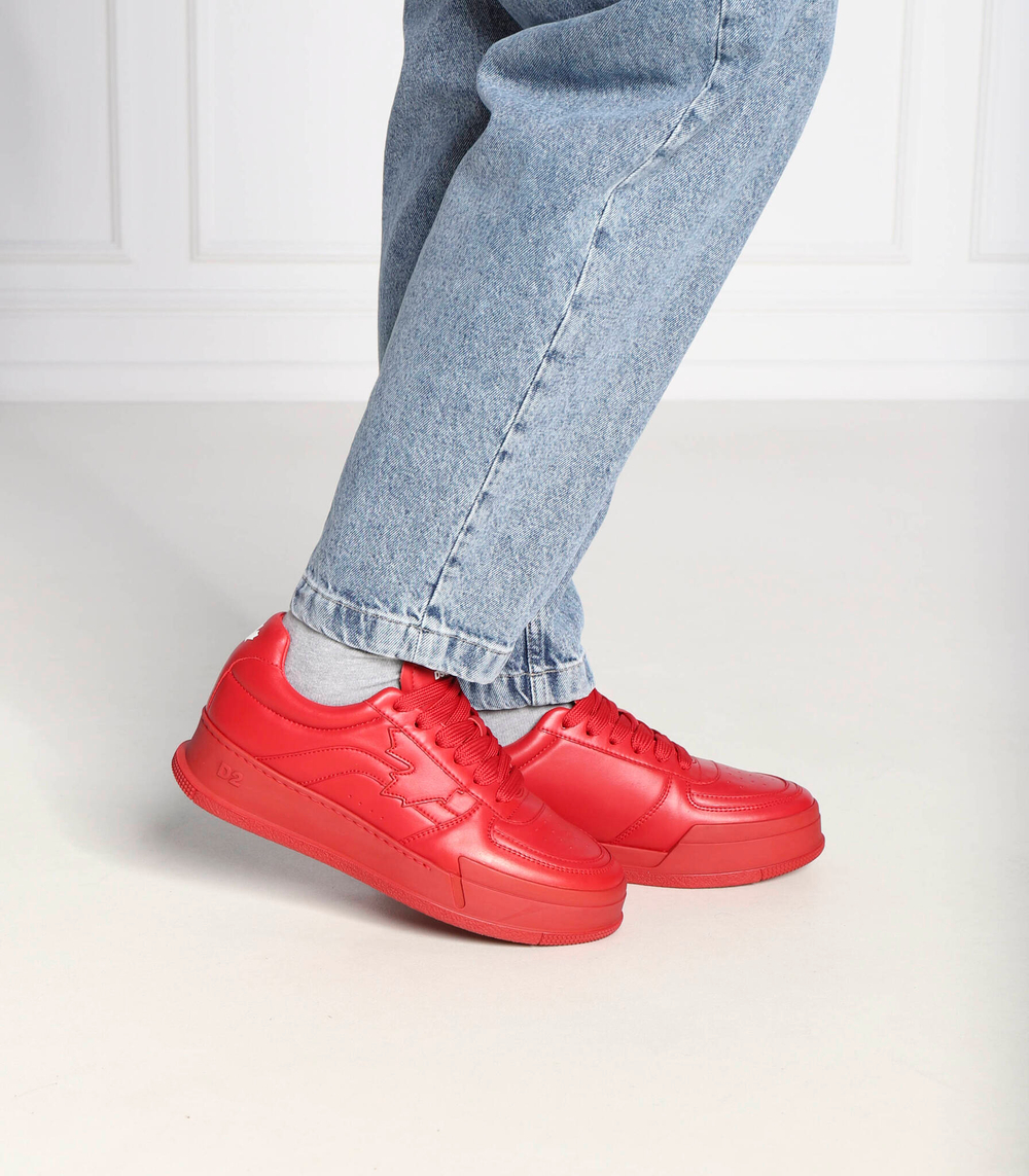 Кожаные кроссовки canadian Dsquared2 - красный(SNM0248 35605520)
