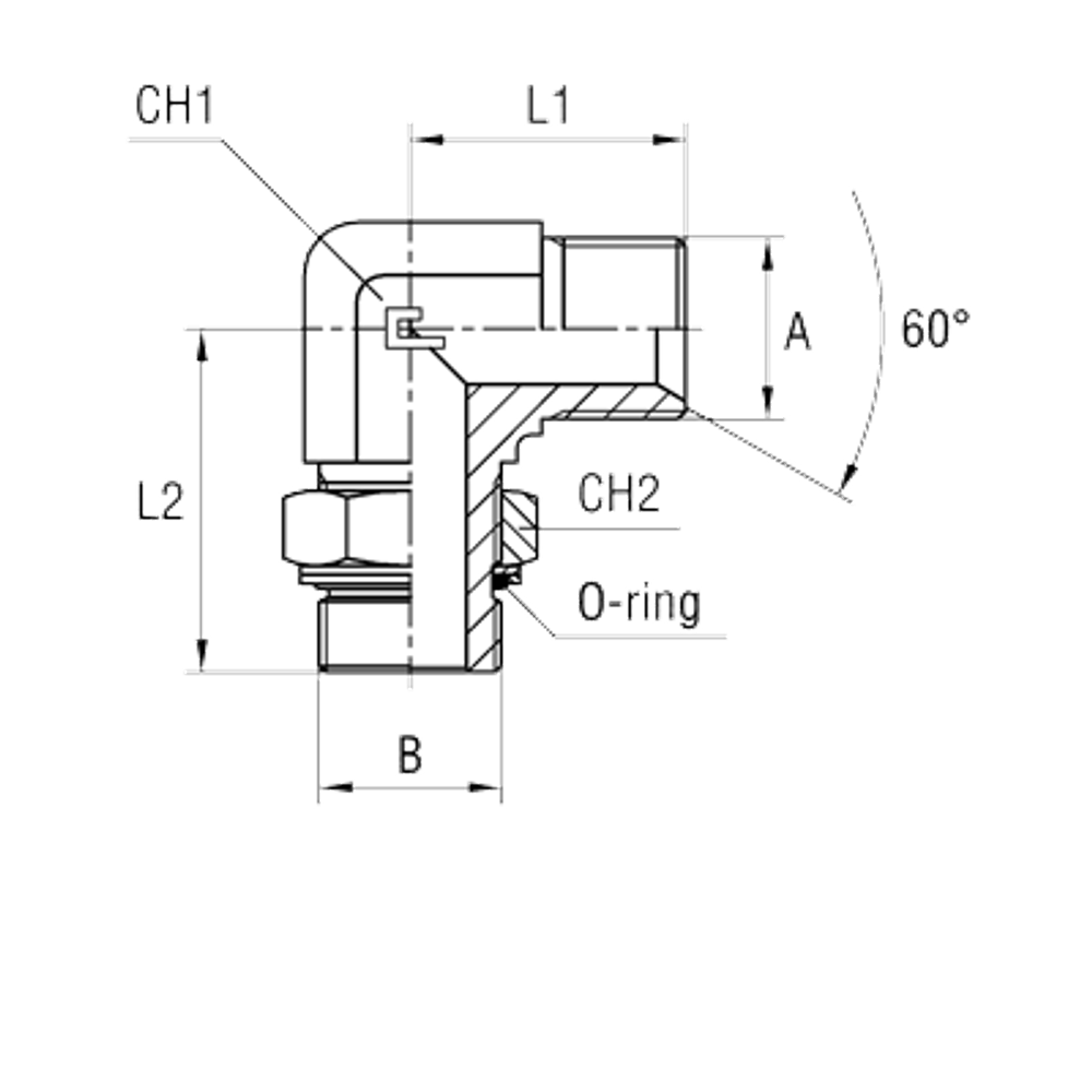Штуцер FRG90 BSP 1/8 - BSP 1/8