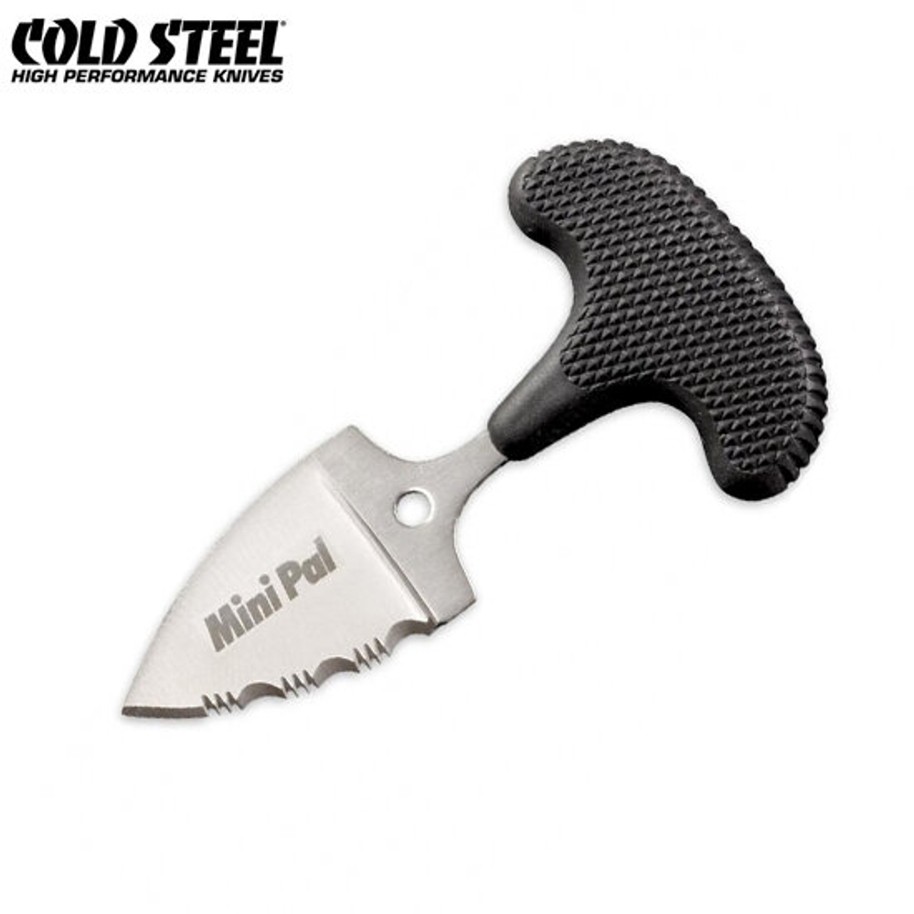 CS_43NSK Mini Pal - нож с фикс. клин., AUS8A, резин. рук-ть пластиковые ножны
