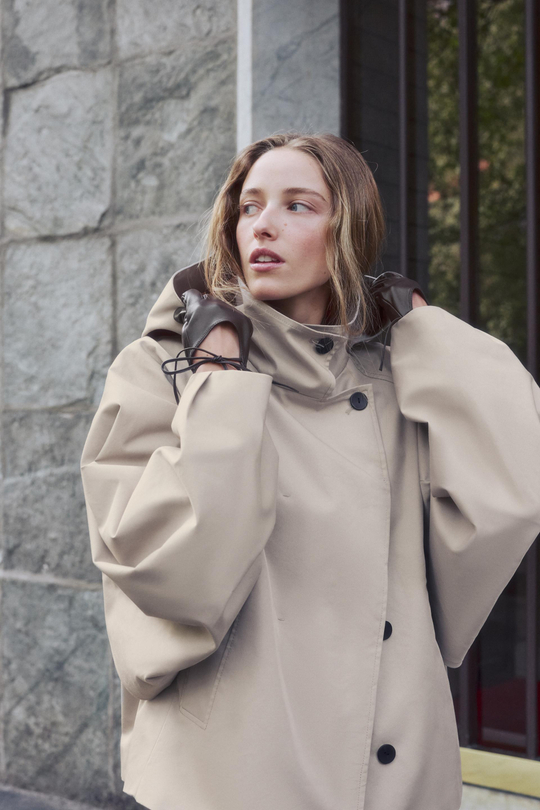 ZARA КОЖАНЫЕ ПЕРЧАТКИ С БАНТОМ, КОРИЧНЕВЫЙ
