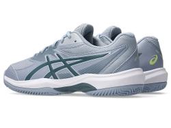 Детские теннисные кроссовки Asics Gel-Game GS Clay/OC - grey blue/ironclad