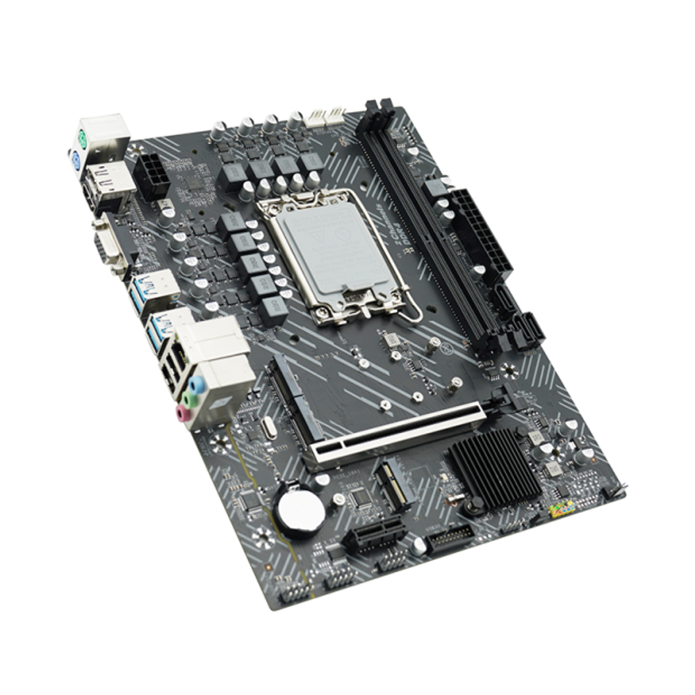 Материнская плата AFOX B760D4-MA-V4, Socket1700, mATX, Retail, 2xDDR4, PCIe4.0, 2xM.2, GLAN, M.2 WiFi, 2xPS/2, 4xUSB2, 6xUSB3, VGA, HDMI, DP