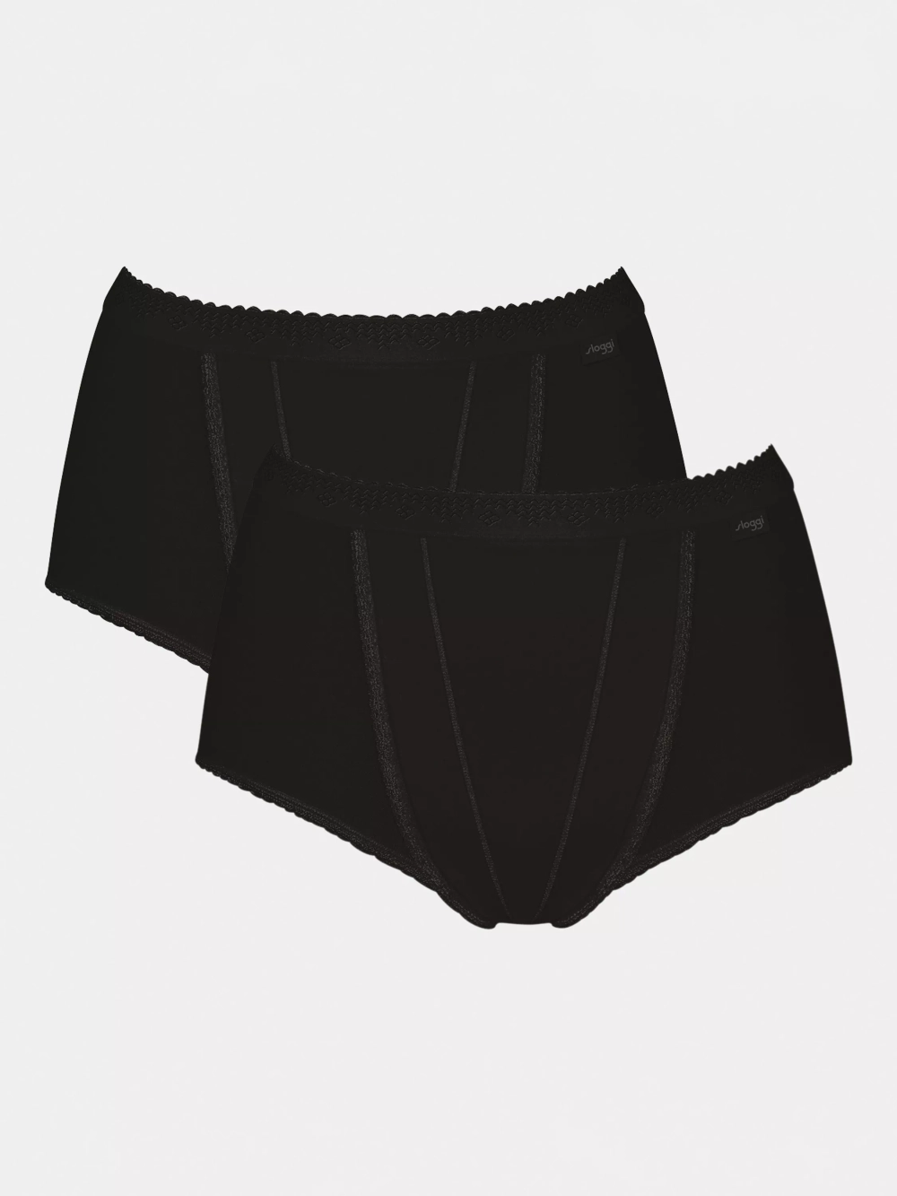 Трусы женские Sloggi Control Maxi коррекция живота 2шт черн
