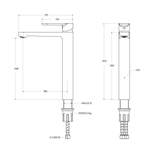 Смеситель CEZARES STYLUS-LC-IN-W0 для накладной раковины, без донного клапана