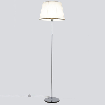 Citilux Линц CL402970 Торшер хром с белым абажуром
