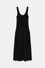 КОМБИНИРОВАННОЕ ПЛАТЬЕ НА БРЕТЕЛЯХ — ZARA