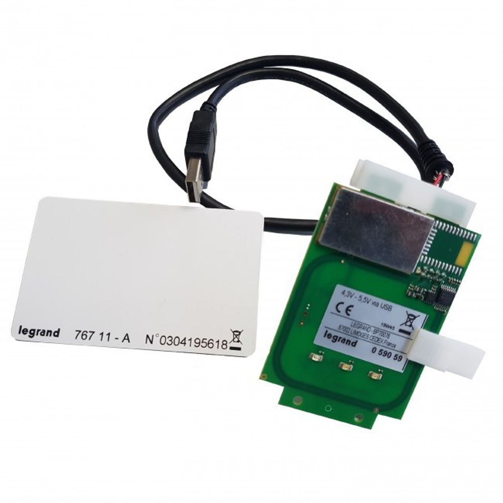 Считыватель RFID для зарядных станций Legrand Green'up Premium с комплектом IP-связи, поставляется с 1 картой (0 590 59) - 2
