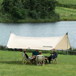 Тент Naturehike Girder NH20TM006, 150D, 500*292 см для кемпинга песочный (с двумя стойками), 6927595749654