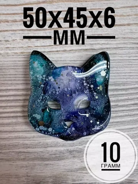 Силиконовая форма молд Кошка для брошки