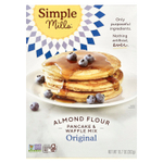 Simple Mills, смесь с миндальной мукой для приготовления панкейков и вафель, оригинальная, 303 г (10,7 унции)