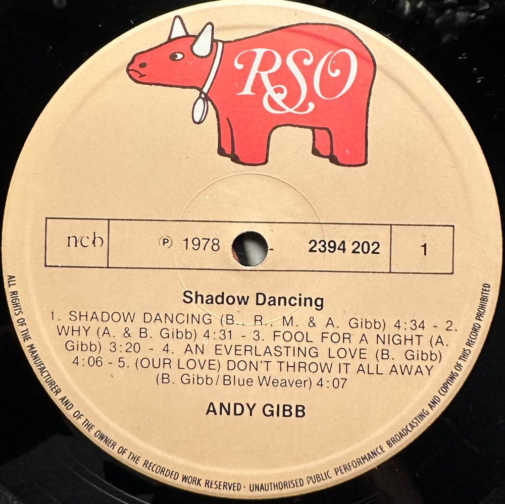 Andy Gibb - Shadow Dancing (Скандинавия 1978г.)