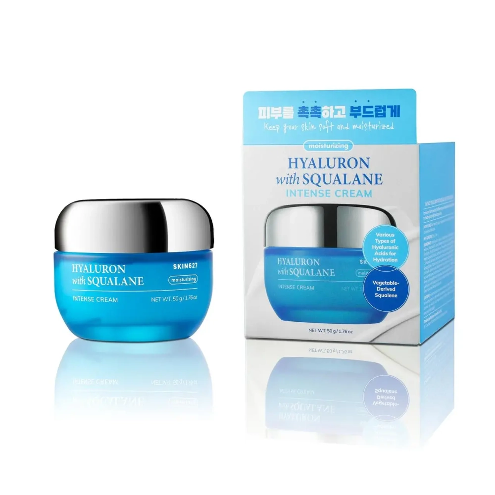 Крем для лица c гиалуроновой кислотой и скваланом SKIN627 Hyaluron with Squalane Intense Cream 50 мл