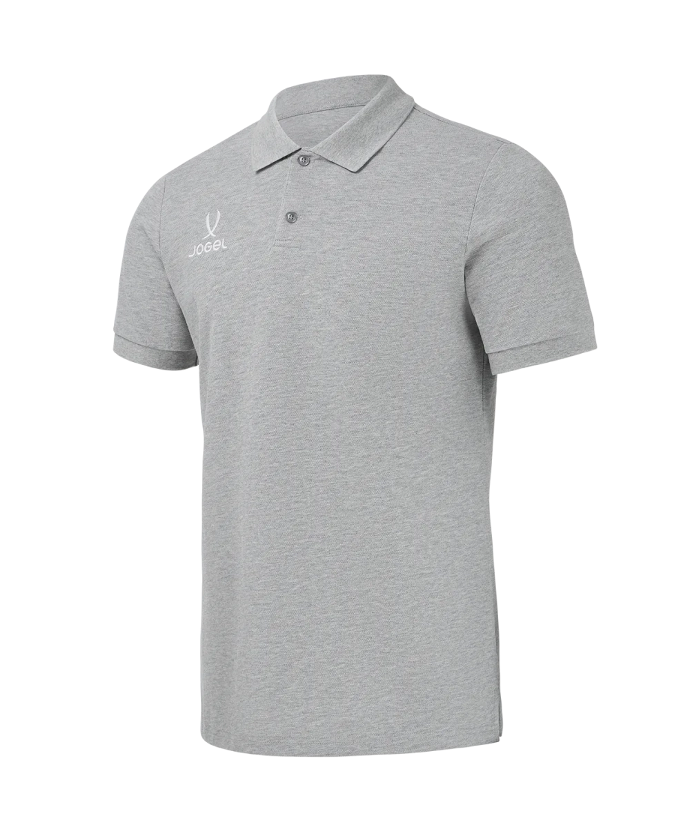 Поло Jogel ESSENTIAL Cotton Polo, серый меланж 91m