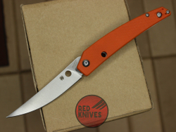 Нож Spyderco Ikuchi - рукоять оранж G10, клинок сатин