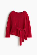 Трикотажный топ со шнуровкой - H&M