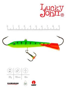 Балансир Lucky John CLASSIC 9 с тр. 85мм/36RT блистер