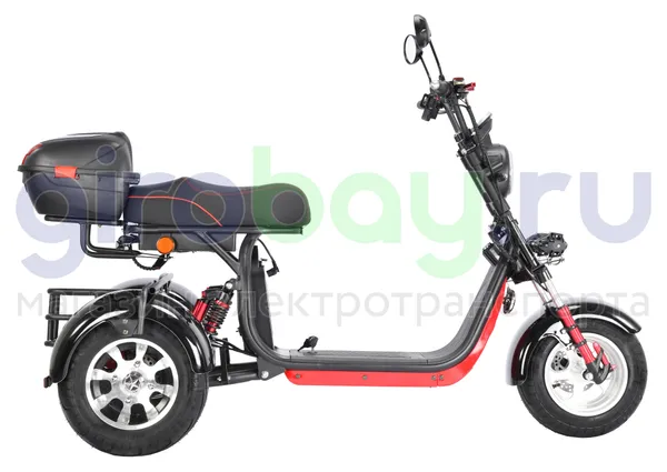 Электроскутер WHITE SIBERIA PRO TRIKE 3000W (Черный) фото №5