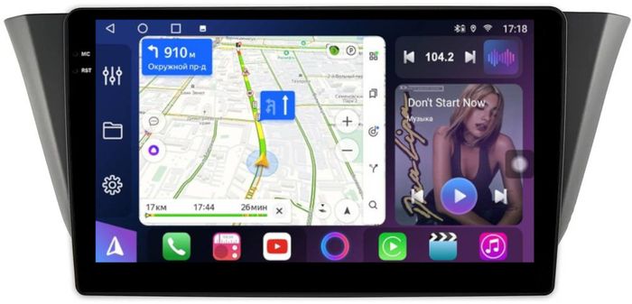 Магнитола для Iveco Daily 2015+ - FarCar S400-TS18 монитор 9.5" QLED на Android 14, CarPlay, 4G SIM-слот
