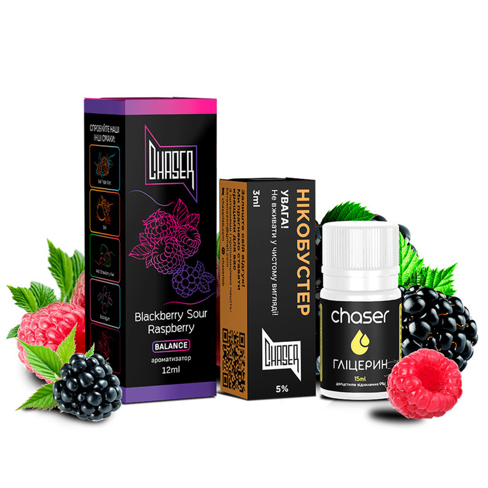 Chaser BLACK - BlackBerry Sour Raspberry (30ml, 5% nic)