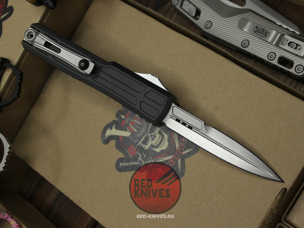 Нож Microtech Ultratech EX-ZBP Gen III Black - клинок байонет, черная рукоять