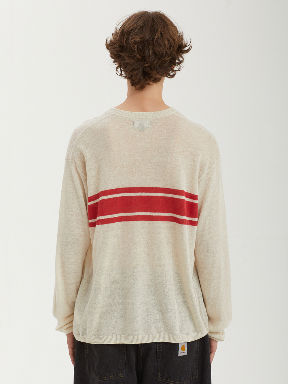 Мужской Свитер (Round-neck) Striped