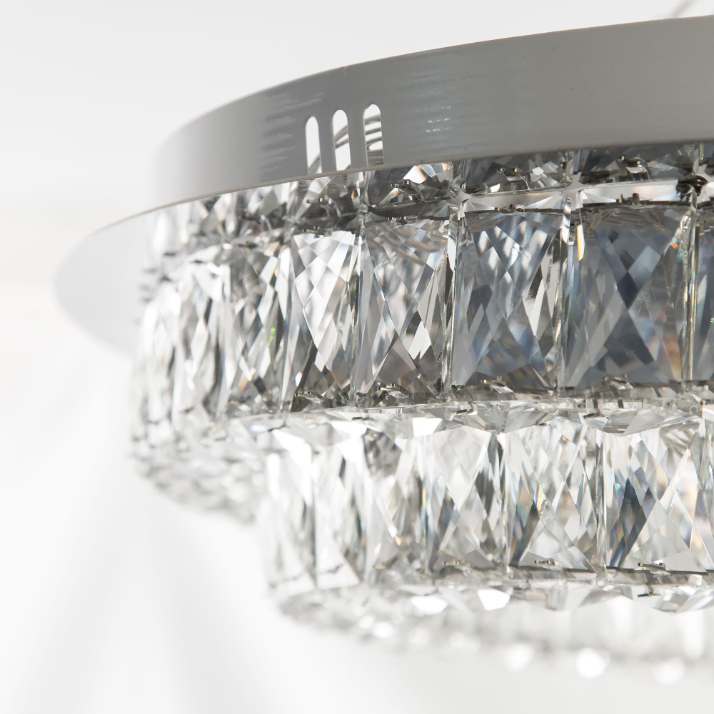 Eletto Olimpia EL330C80.1 LED Люстра хрустальная с пультом Хром