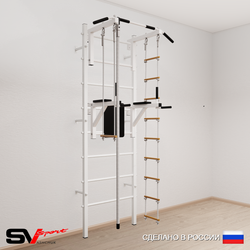 Шведская стенка Sv Sport 577 (Турник стандарт/Брусья/Канат/Лестница/Трапеция)