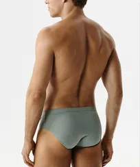 Мужские трусы (5шт) слипы классика Atlantic 5SMP-003, хлопок, сине-зеленый + светло-зеленый + бургунди + индиго + светлый деним