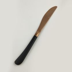 Нож столовый 23,1 матовый медный цвет черная ручка PVD Provence P.L. [12]