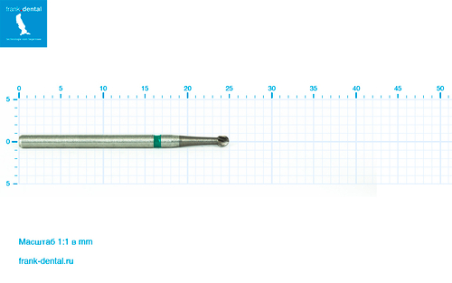 Бор твердосплавный Frank Dental типа FG - C.1S.014.FGXL