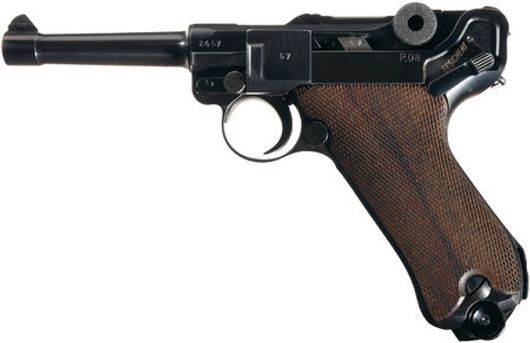 ММГ пистолет Luger P08 Парабеллум оригинал, макет массо-габаритный