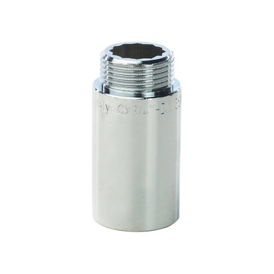Удлинитель резьбовой STOUT SFT 0002 - 3/4" длина 50 мм (ВР/НР, латунь хромированная)