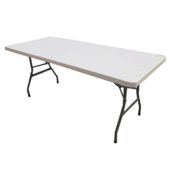 Стол складной садовый 180x74x74см HDPE белый