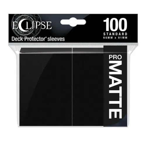 Ultra Pro Eclipse Matte Standard Sleeves: Jet Black (100 Sleeves)