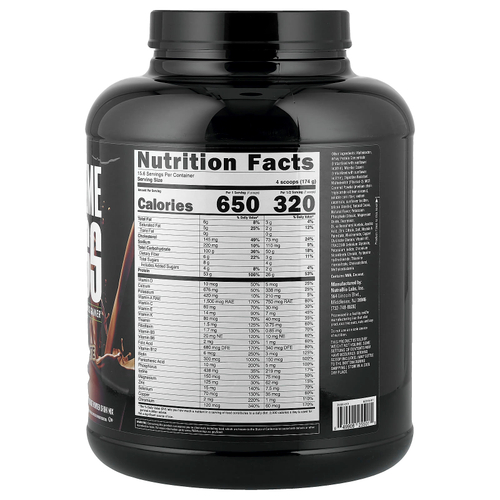 NutraBio, Extreme Mass, с шоколадным вкусом, 2722 г (6 фунтов)