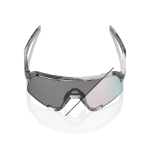 Спортивные очки с диоптриями 100% S3 Polished Translucent Grey - Rose Gold Mirror Photochromic Lens