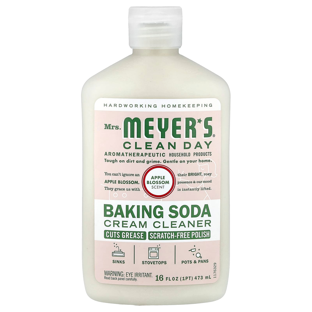 Mrs. Meyers Clean Day, Крем для очищения с пищевой содой, яблоневый цвет, 473 мл (16 жидк. Унций)