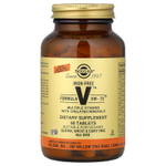 Solgar, Formula V, VM-75, несколько витаминов с минералами в хелатной форме, без железа, 90 таблеток