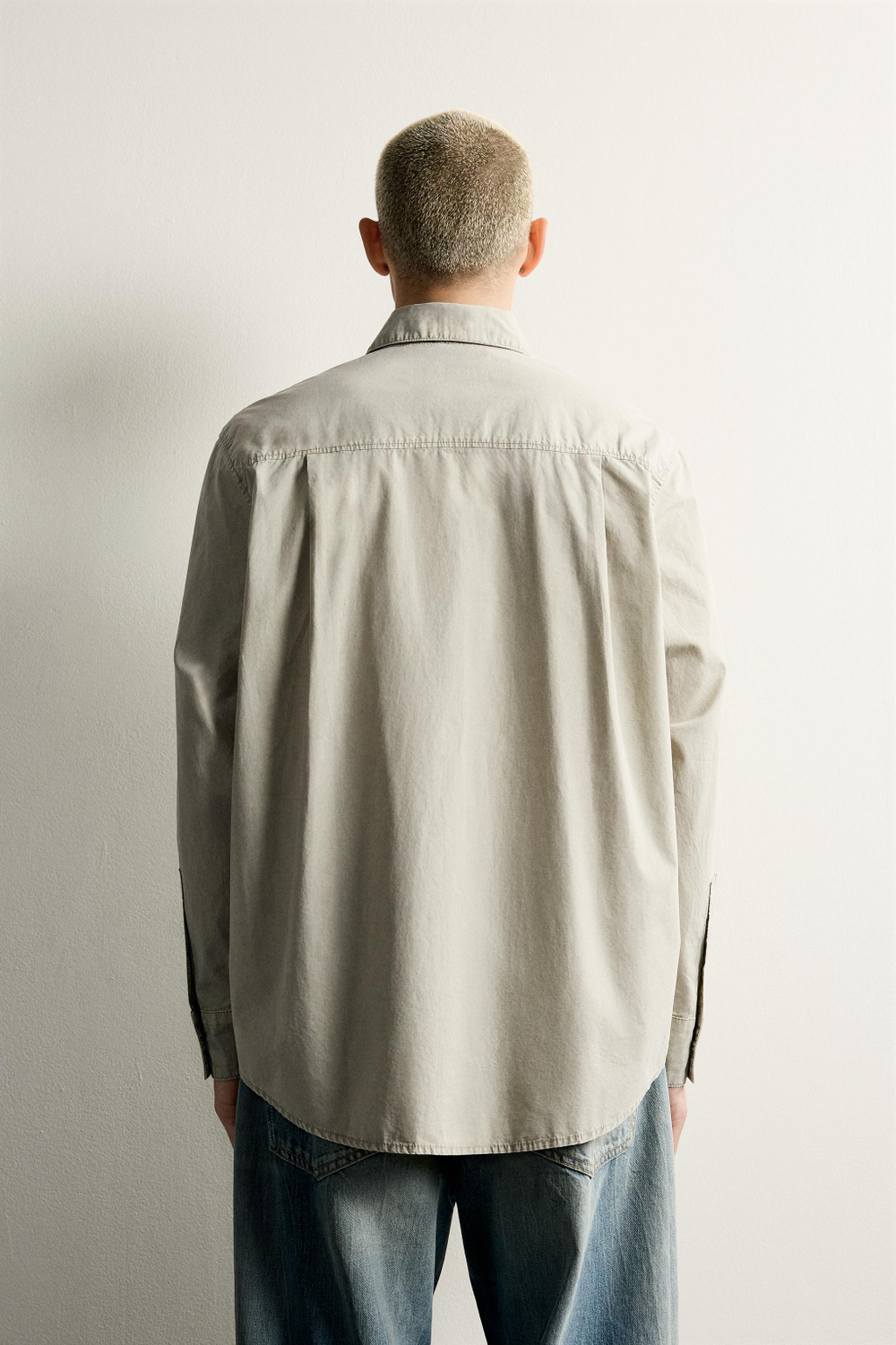 РУБАШКА RELAXED FIT ACID WASH — ZARA