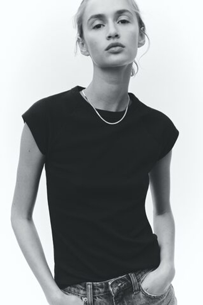 Футболка с рукавами реглан - H&M