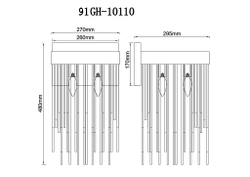 Бра Garda Decor 91GH-10110