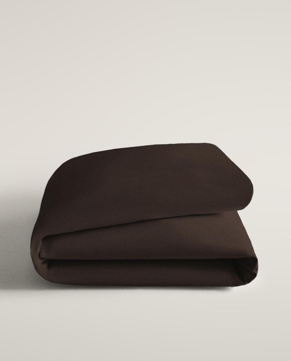 ZARA HOME САТИНОВЫЙ ПОДОДЕЯЛЬНИК, КОРИЧНЕВЫЙ