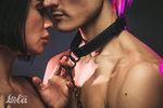 Черный ошейник 58,5см с поводком Lola Games Party Hard Sin 1086-01lola