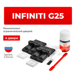Ремкомплект ограничителей дверей Infiniti G25 V36 (4 двери, тип 29) 2010-2014