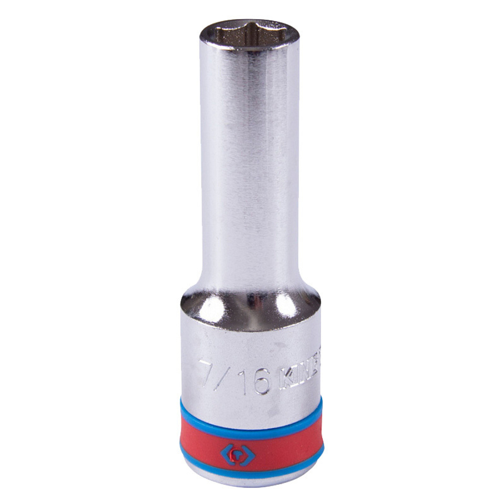 KING TONY (423514S) Головка торцевая глубокая шестигранная 1/2", дюймовая 7/16"