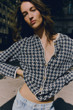 Жаккардовый трикотажный кардиган - H&M