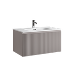 Тумба подвесная SANCOS Сноб Р 1.0 (Snob R 1.0) 790х445х406, c одним ящиком оснащенным доводчиками, Пыльная роза (Doha Soft), арт.SNR1.080SM
